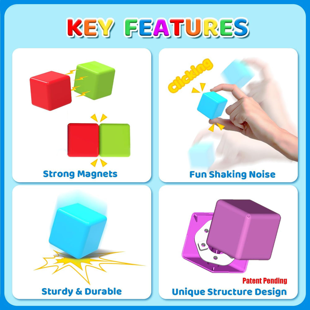 TOYZ FACTORY™ MAGNETIC BUILDING/STACKING BLOCKS (12Pcs/24Pcs/36Pcs)